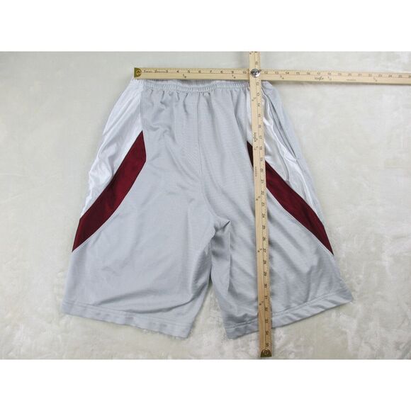 VINTAGE Nike Shorts Mens Small Gray Uncompromising Excellence Swoosh Basketball* - Picture 9 of 12